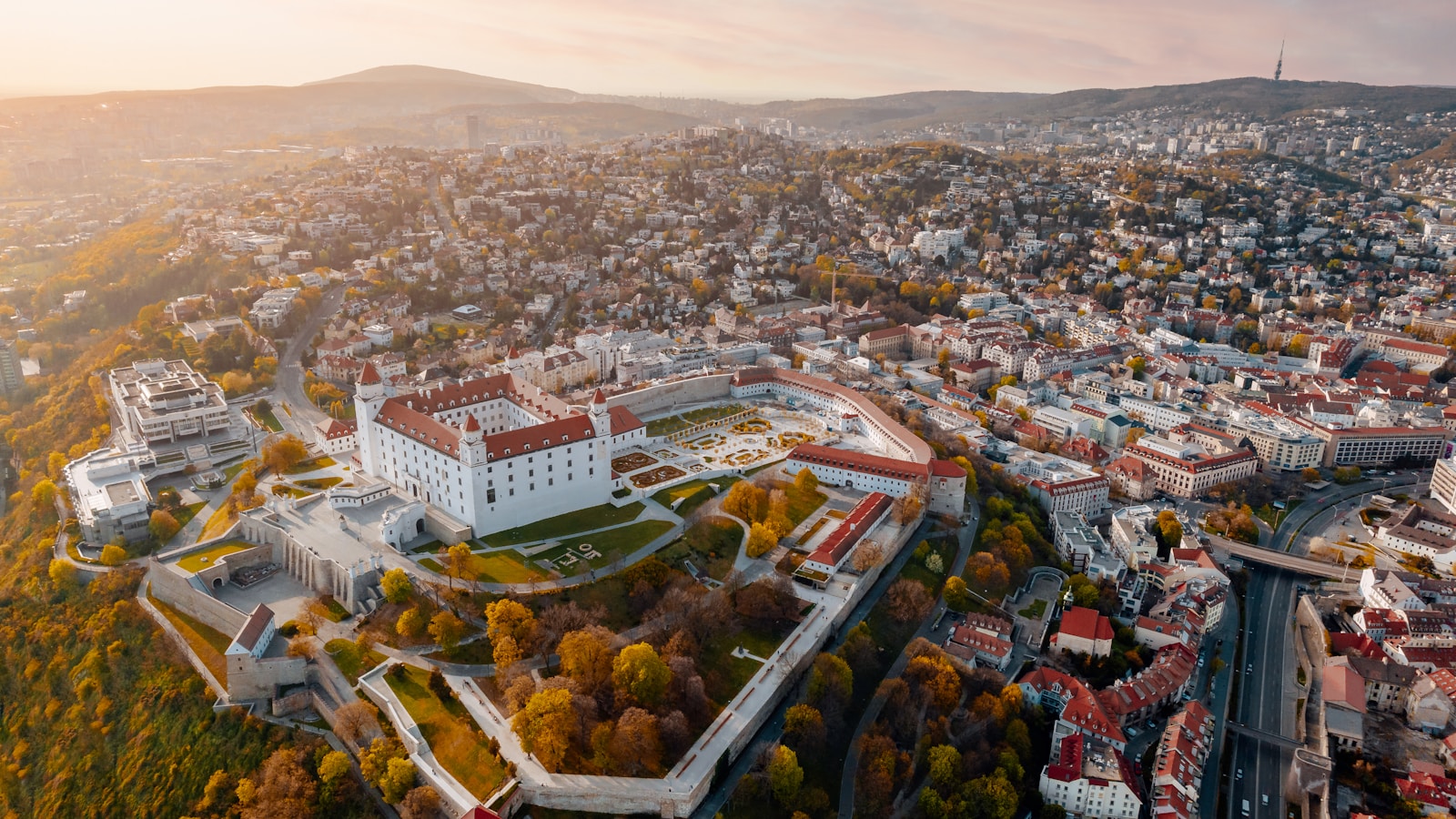 Bratislava aerial view of city during daytime