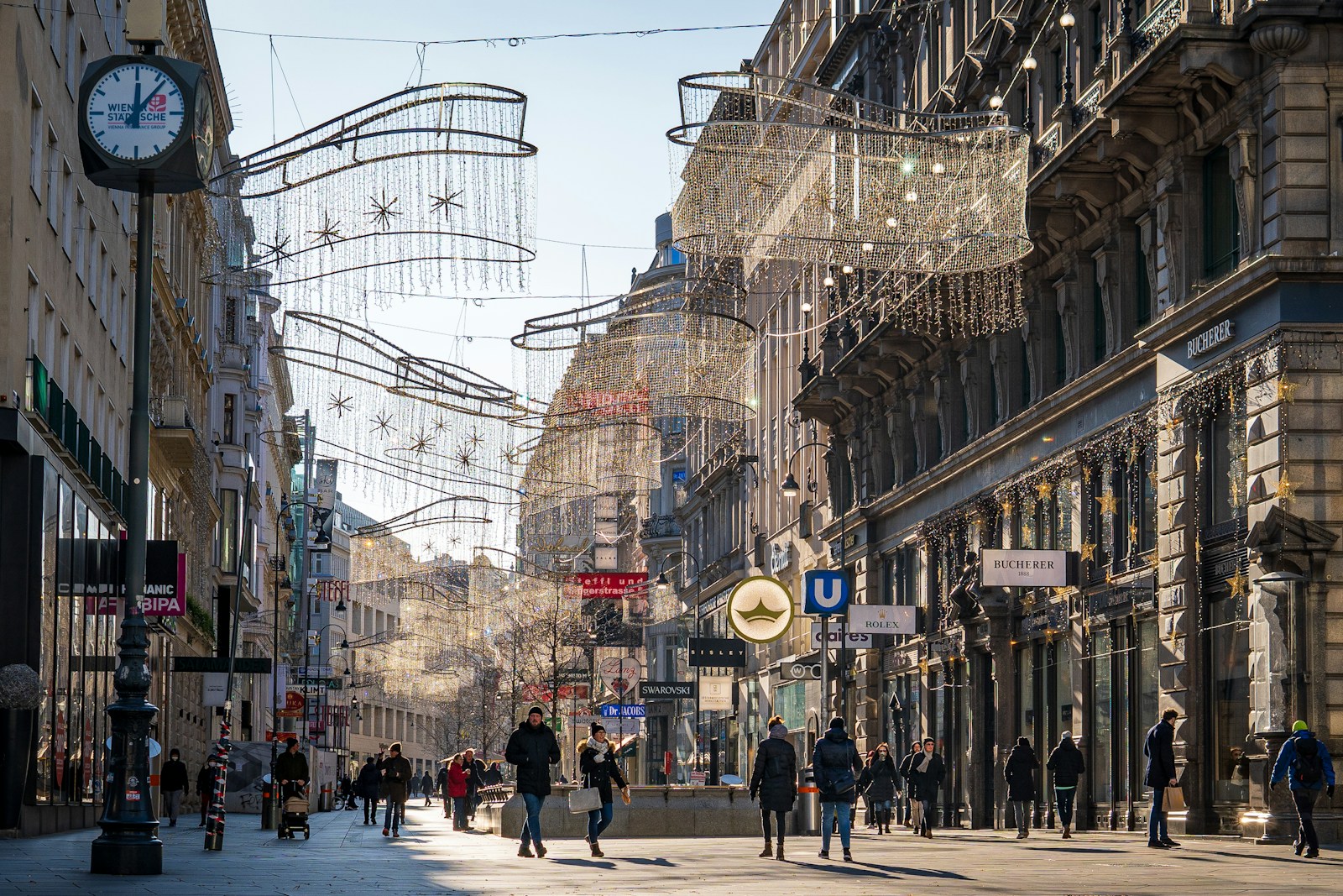 Vienna people walking on street during daytime