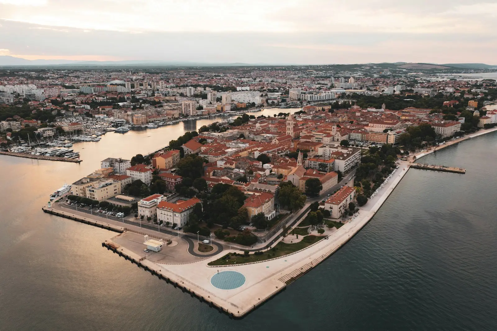 Zadar a city next to the water