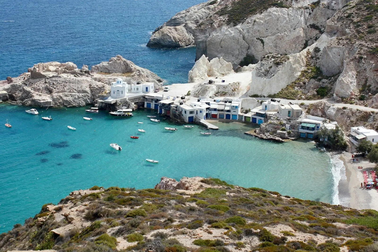 Milos beach during daytime